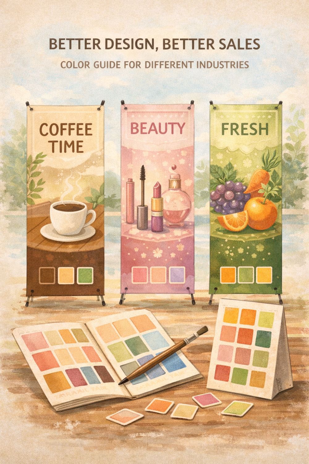 배너디자인, 업종별 컬러 가이드