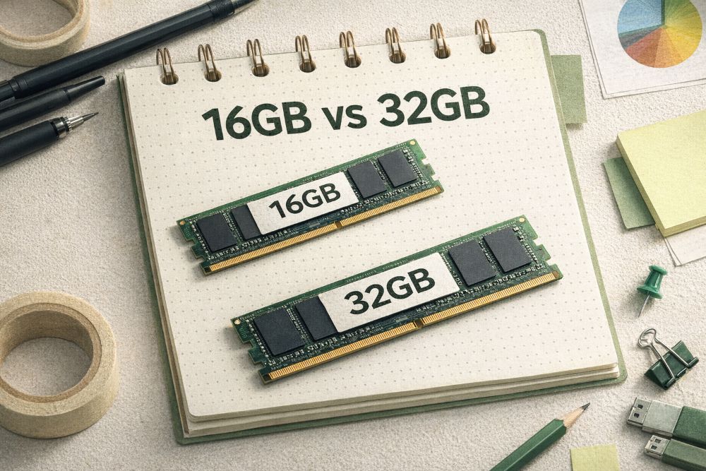 16GB와 32GB 비교