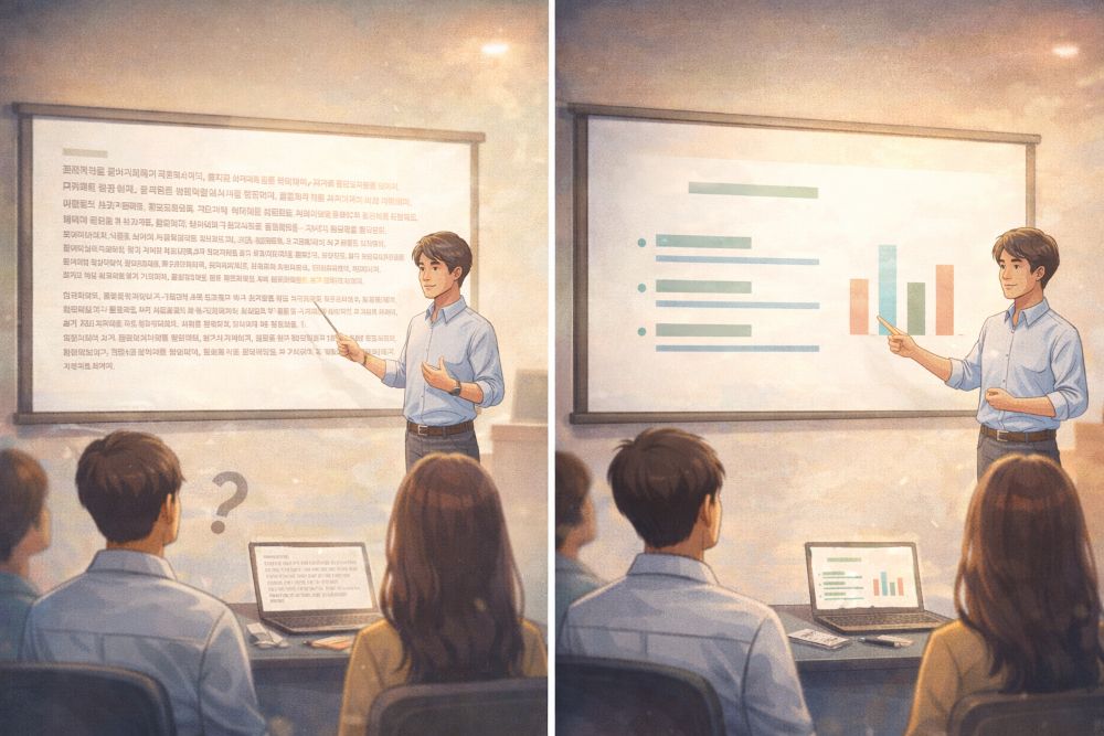 프레젠테이션 비교 분석