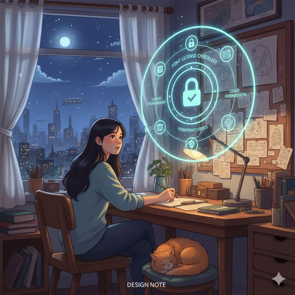 디자이너가 알려주는 무료 폰트 안심사용법