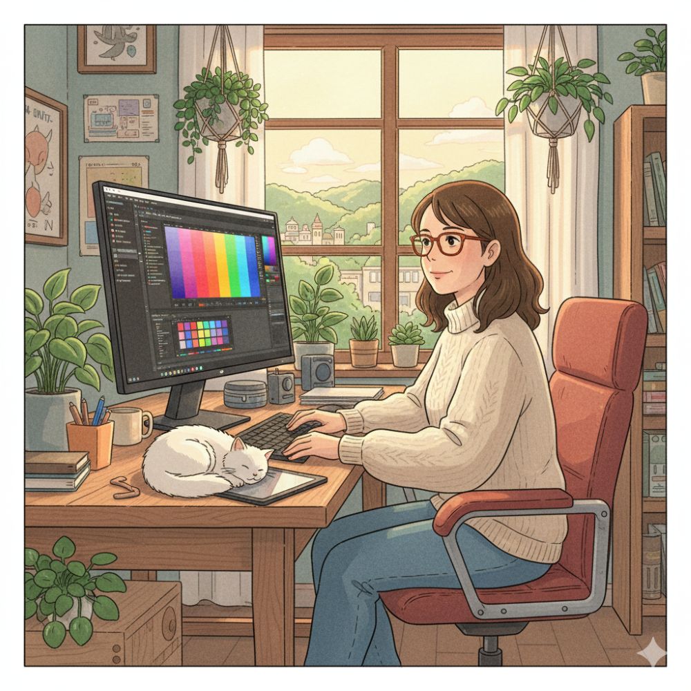 디자이너의 눈을 보호하는 완벽한 작업 환경