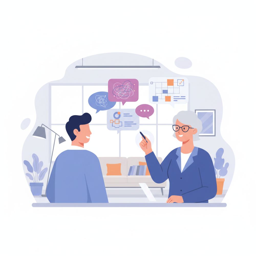 클라이언트와 디자이너의 대화