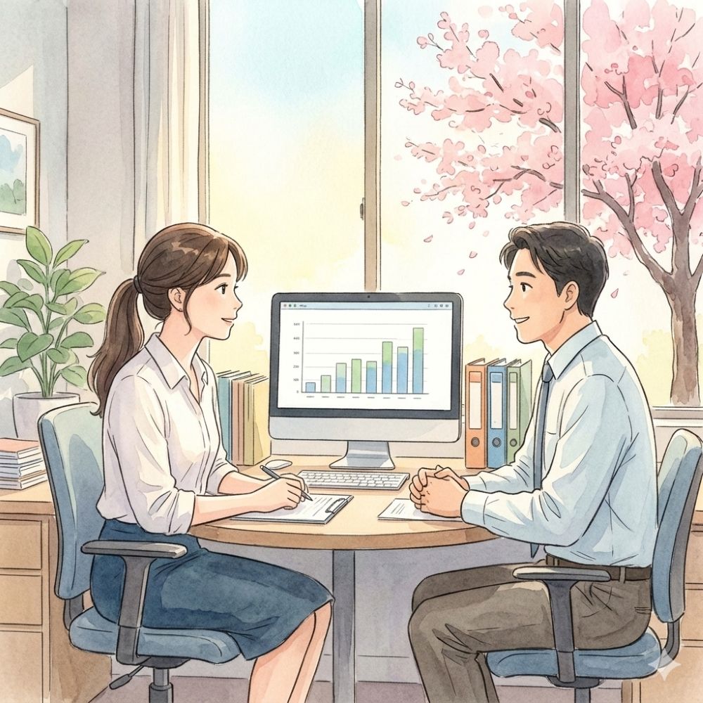 새무사와 상의하는 이미