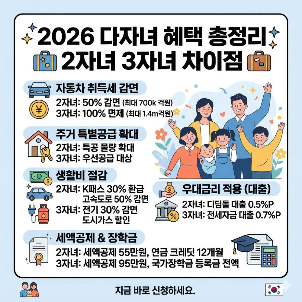 다자녀 혜택 카드뉴스