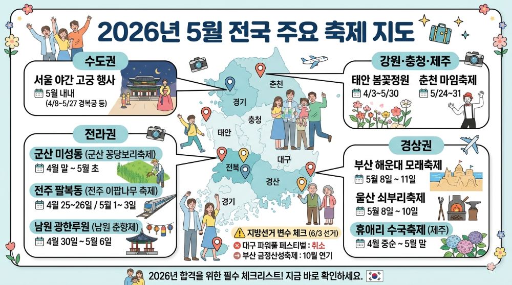 2026년 5월 전국주요축제 안내