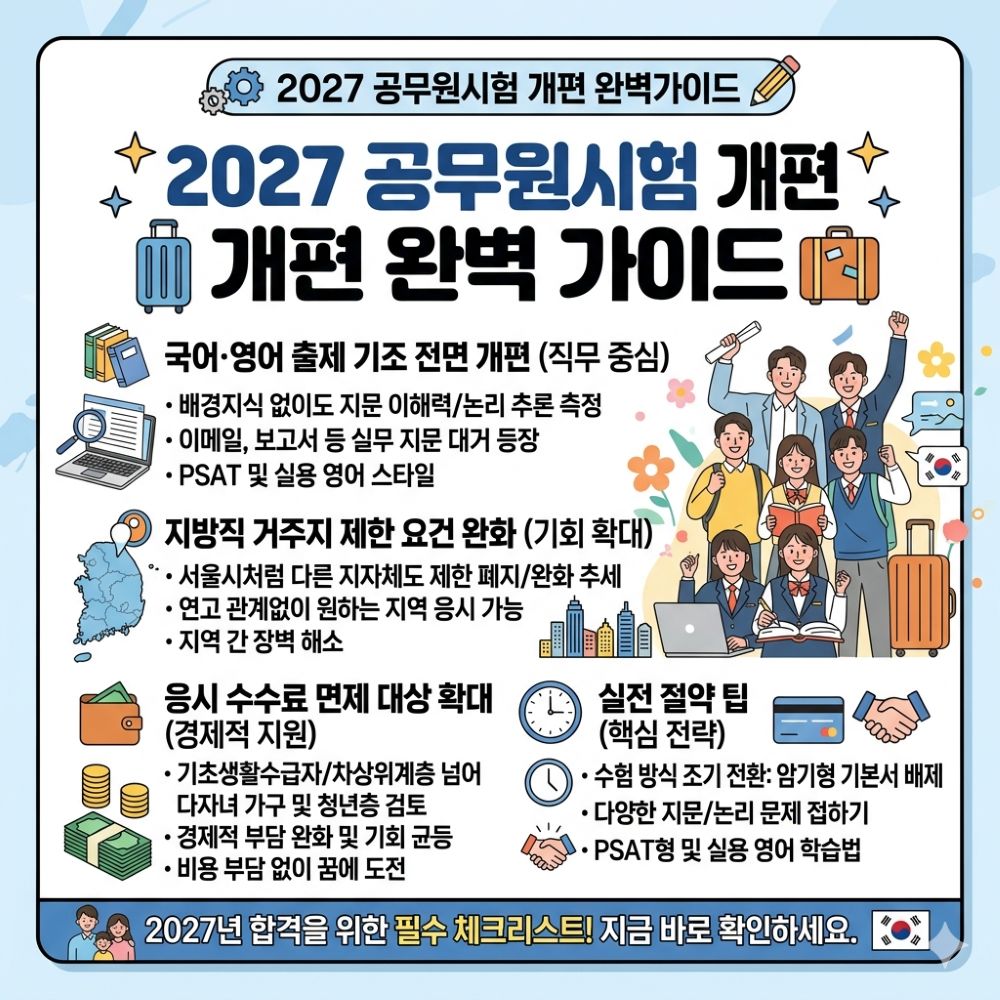 2027년 공무원시험 개편 완벽가이드
