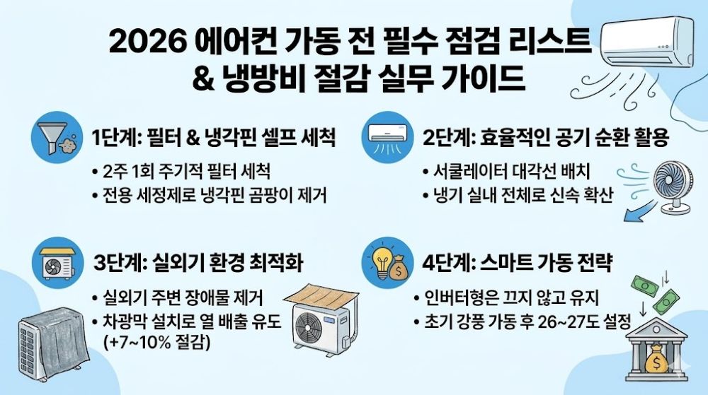 2026 에어컨 가동 전 필수점검 리스트