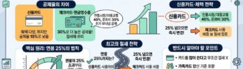 신용카드 vs 체크카드 연말정산 황금비율 전략 이미지