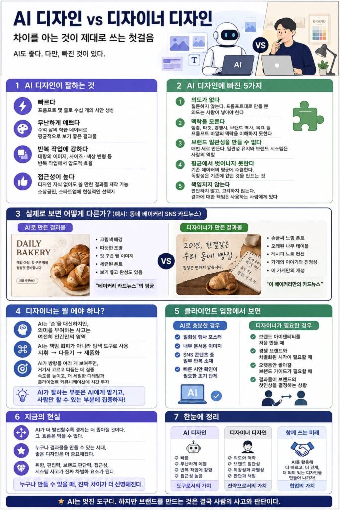 AI디자인 vs 디자이너 디자인 의 대한 카드뉴스 이미지