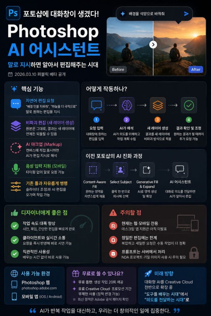 어도비 포토샵 AI 어시스턴스 카드뉴스 이미지