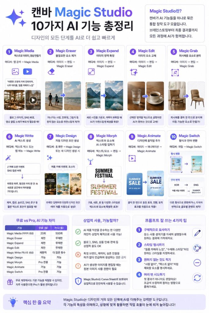 캔바 Magic Studio 10가지 AI 기능 총정리 이미지